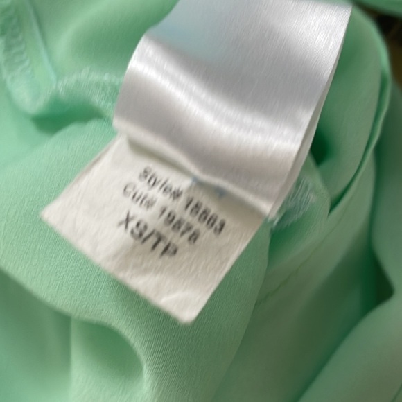 ❤️ 🆕 DESIGN LAB Aqua Blouse Size XS - Picture 5 of 5